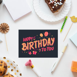 誕生日カード – 誕生日の挨拶印刷可能 カード