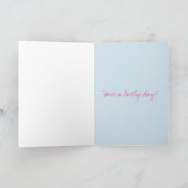 誕生日カード、誕生日ガール、カワイイガール カード (内部)