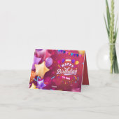 誕生日カード – 誕生日グリーティングカード カード (裏面)
