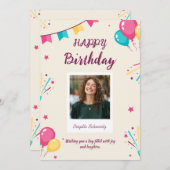 誕生日カード – 誕生日グリーティングカード シーズンカード (正面/裏面)