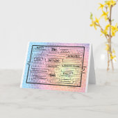 誕生日カード/迷路（カスタマイズ可能） カード (黄色い花)