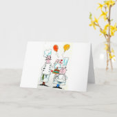 誕生日カード – 鉄製ケーキ カード (黄色い花)