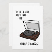 誕生日カード 面白いおじいちゃん、お父さんの誕生日カード 招待状 (正面/裏面)