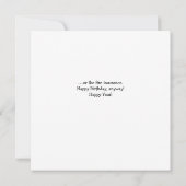 誕生日カード 面白い祖父、父の誕生日カード 招待状 (裏面)