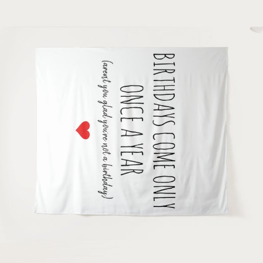 誕生日カード 面白い いたずら タペストリー (正面(横))