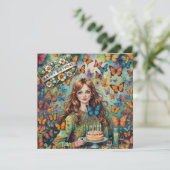 誕生日カード～10代の若者とお誕生日ケーキ～ (スタンド正面)