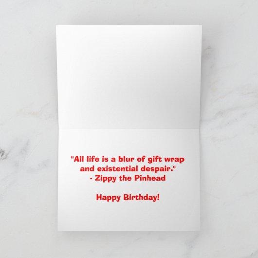 誕生日カード#2 カード (内部)