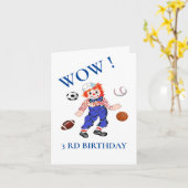 誕生日カード： 3誕生日 カード (黄色い花)