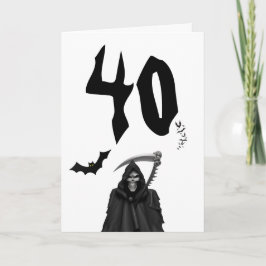 誕生日カード: 40th.誕生日カード カード