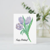 誕生日カード（5" x 7"折り畳みグリーティングカード） ポストカード (スタンド正面)