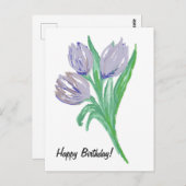 誕生日カード（5" x 7"折り畳みグリーティングカード） ポストカード (正面/裏面)