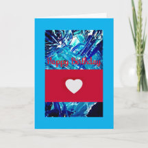 誕生日カード、5" x 7"折り畳み誕生日カード