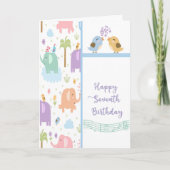 誕生日カード（7歳） カード (正面)