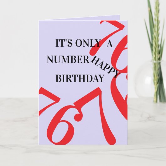 誕生日カード： 76 シーズンカード (正面)