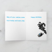 誕生日カード：8歳の誕生日を迎える。 カード (内部)