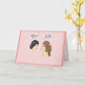 誕生日カード、80日。ユーモアのある カード (黄色い花)