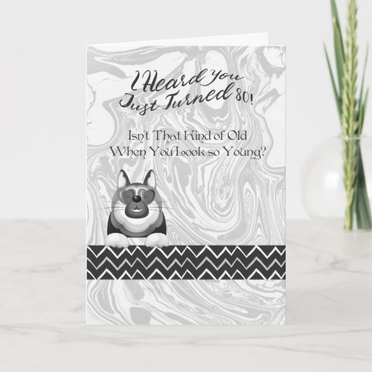 誕生日カード（80歳男女） カード (正面)