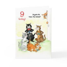 誕生日カード（9歳のビデオゲームプレーヤー用）