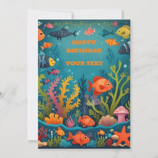 誕生日カード - BDカードをカスタマイズ 招待状 (正面)