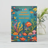 誕生日カード - BDカードをカスタマイズ 招待状 (スタンド正面)