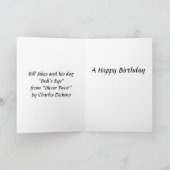 誕生日カード – Bill Sikes from "Oliver Twist" カード (内部)
