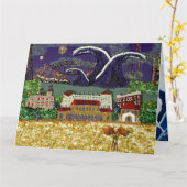 誕生日カード | Bondiビーチ，シドニー・オーストラリア カード (黄色い花)