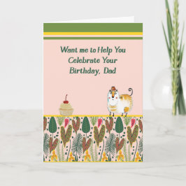 誕生日カード(Catからパパ) カード