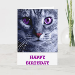 誕生日カード: Cat誕生日カード カード