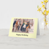 誕生日カード – Charles Dickens, "Pickwick紙" カード (黄色い花)