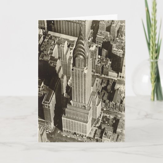 誕生日カード、Chrysler建物、NYC カード (正面)