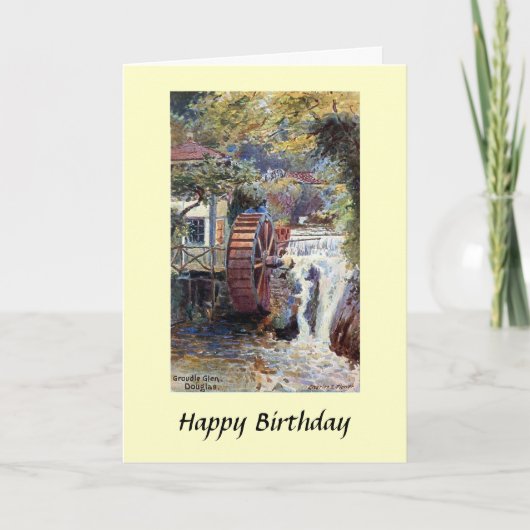 誕生日カード – Groudle Glen、Douglas、IOM カード (正面)
