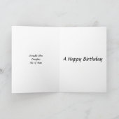 誕生日カード – Groudle Glen、Douglas、IOM カード (内部)