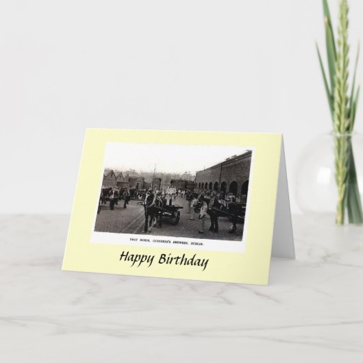 誕生日カード – Guinness Berley、Dublin カード (正面)