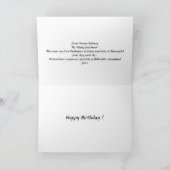 誕生日カード- GWR "飛んでいるDutchman" カード (内部)