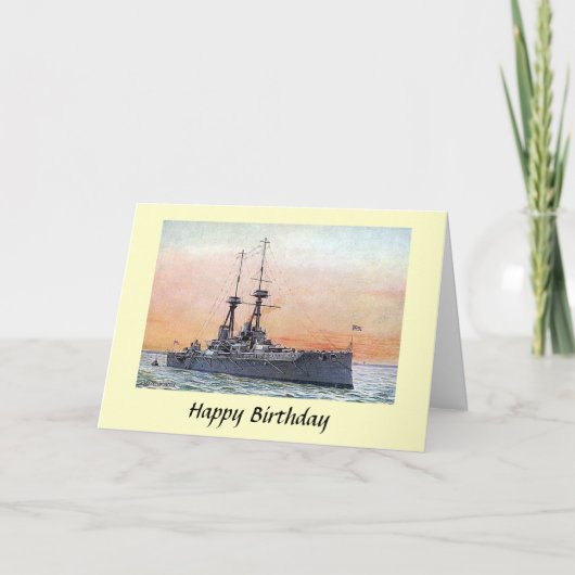 誕生日カード – HMS Collingwood カード (正面)