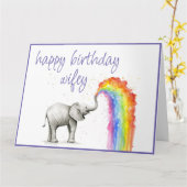 誕生日カード – LGBTQIハッピーバースデーウィフィー カード (黄色い花)