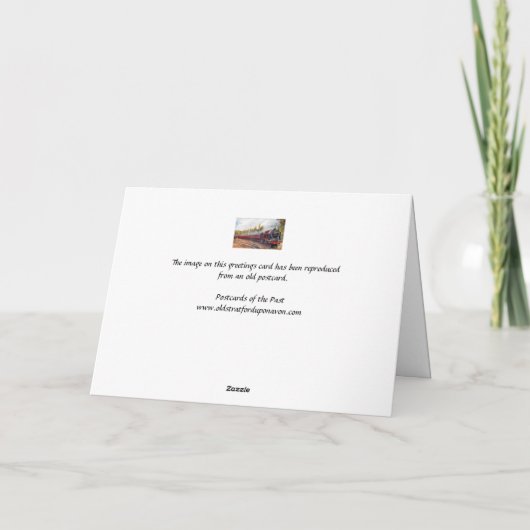 誕生日カード- LMS GlasgowからManchesterへの表現接続 カード (裏面)