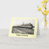 誕生日カード – LNER "戴冠式"。 カード (黄色い花)