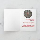 誕生日カード「REDHEADS ARE and ユニーク SPECIAL」 カード (内部)