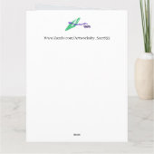 誕生日カード： Rootin Tootin カード (裏面)