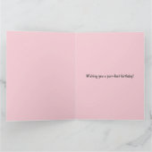 誕生日カード | Sphynx Cat Lady withお誕生日ケーキ カード (内部)