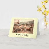 誕生日カード – Stratford-on-Avon, Warwickshire カード (黄色い花)