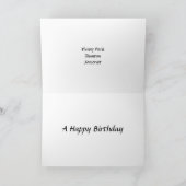 誕生日カード – Taunton, Somerset. カード (内部)