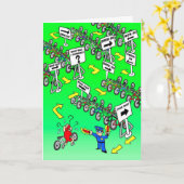 誕生日カード – Triathlon Cop カード (黄色い花)