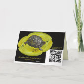 誕生日カード – Whitetail Deer Buckビロード カード (裏面)