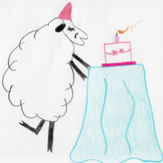 誕生日カード – Wishing Ewe aハッピーバースデー カード