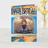 誕生日カードDJ カード (黄色い花)