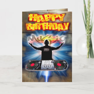 誕生日カードDJ カード