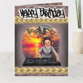 誕生日カードDJ カード (正面)