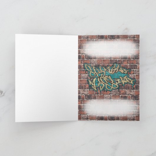 誕生日カードDJ カード (内部)